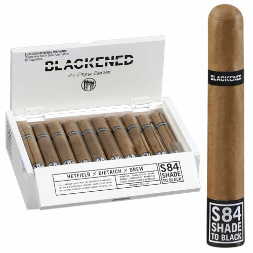 Drew Estate Blackened Shade to Black S84 Robusto (5&quot; x 50)